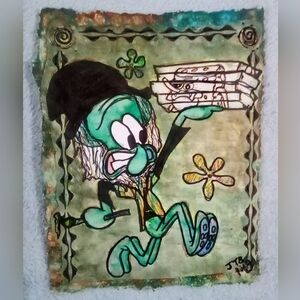 🎨Squiddy Davinci Watercolor Painting (work in progress) 🖼